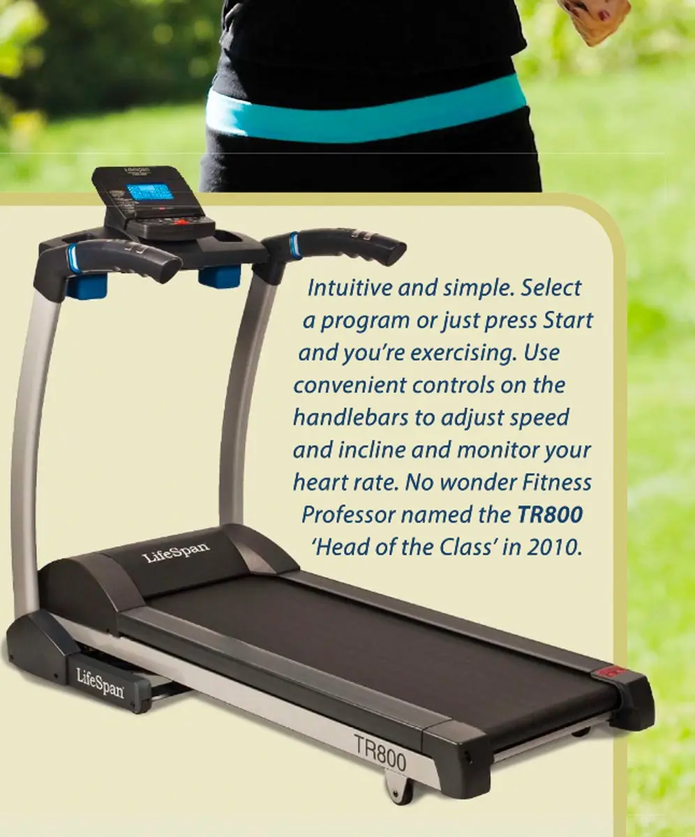 LifeSpan Fitness TR800 Loopband - 21 Programma's - afbeelding 4 van 6