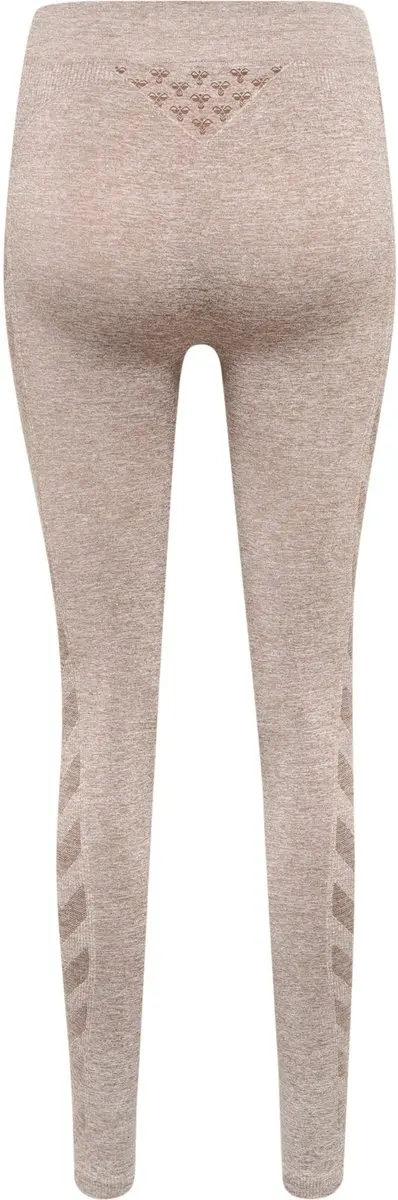 Hummel CI Seamless Mid Waist Tights - M - Driftwood Melange - afbeelding 3 van 6