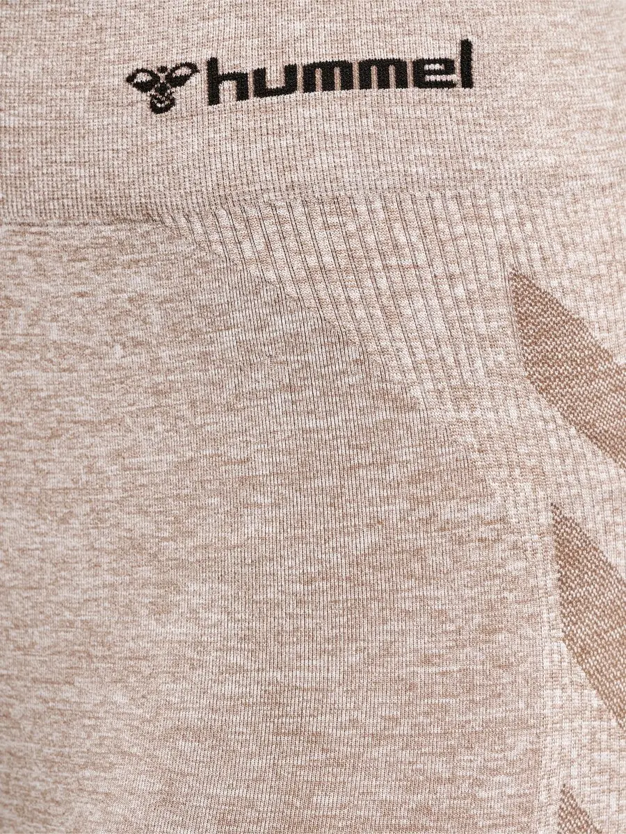 Hummel CI Seamless Mid Waist Tights - M - Driftwood Melange - afbeelding 4 van 6