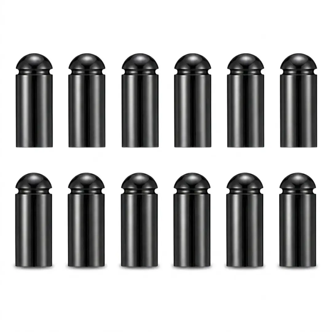 Zwarte dart flight beschermers aluminium 12 stuks darts accessoires flight prote