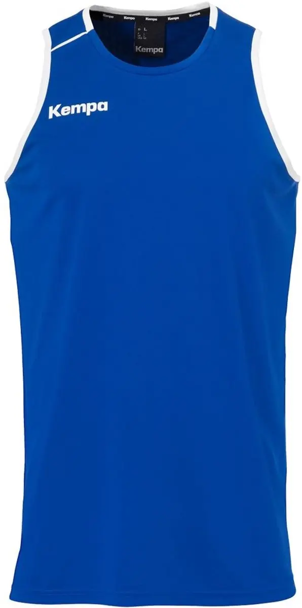 Kempa Player Tank Top Royal-Wit Maat XL