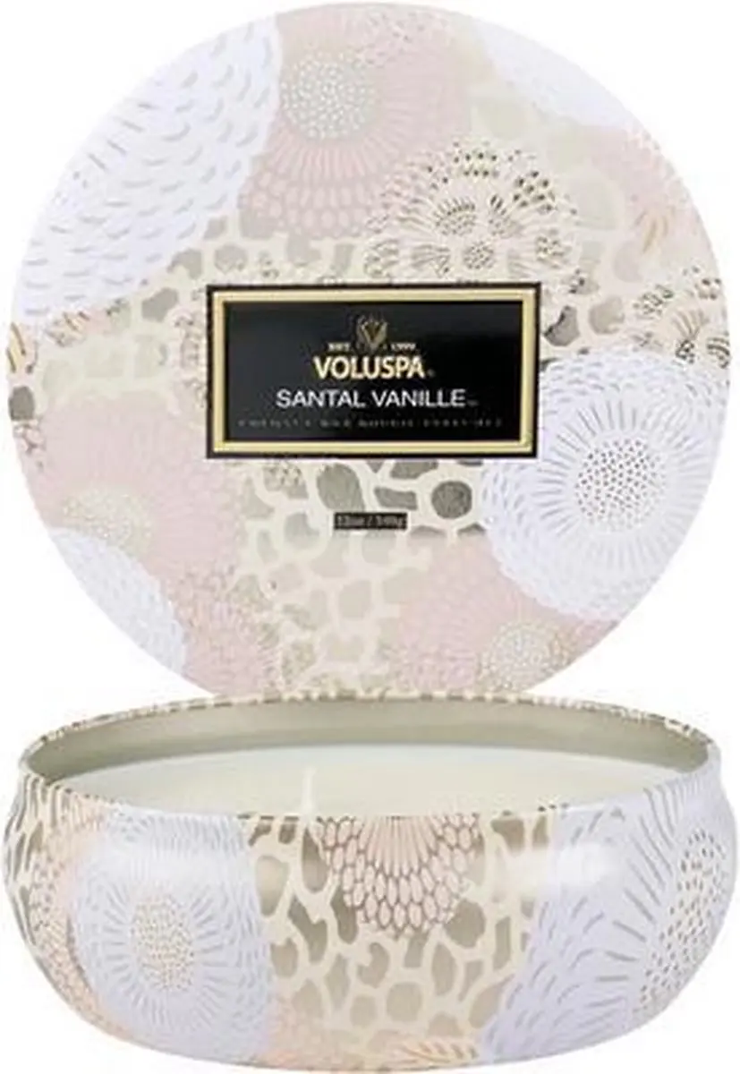 Voluspa Japonica Collection Santal Vanille Geurkaars 340g - afbeelding 3 van 3