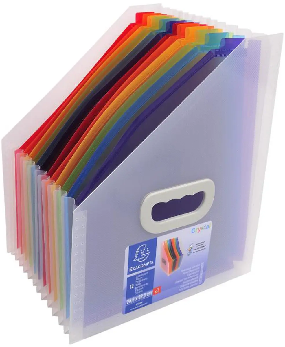 Exacompta Crystal PP Tijdschriftenhouder 12 tabs