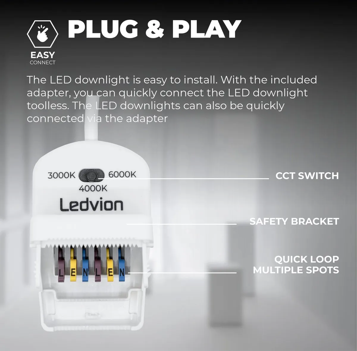 Ledvion 6X LED Inbouwspot RVS 7W - Dimbaar IP65 Ø90mm - afbeelding 6 van 6