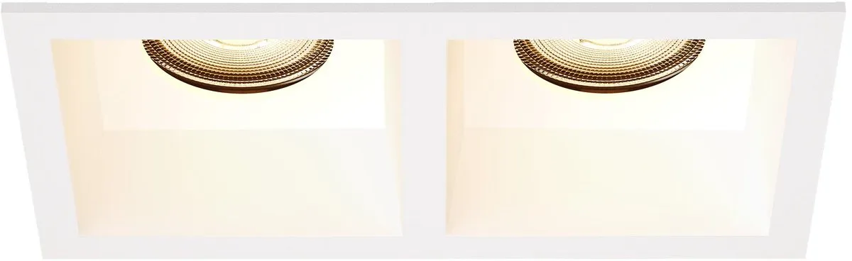 LEDVION LED Inbouwspot Dubbel Vierkant GU10 4,9W