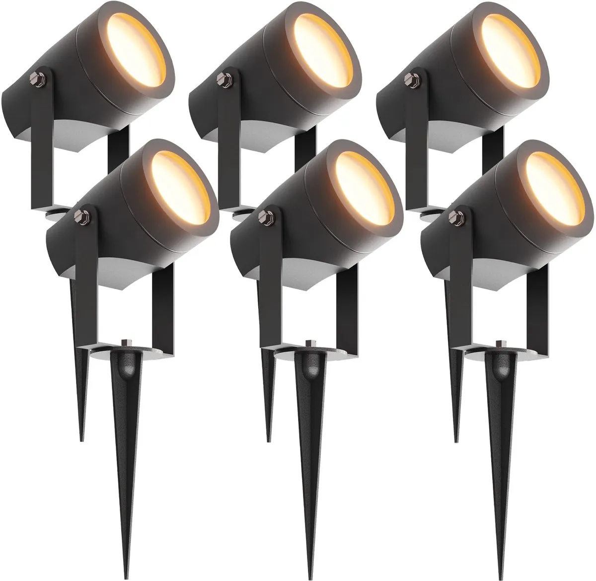 LEDVION 6x LED Prikspots Buiten