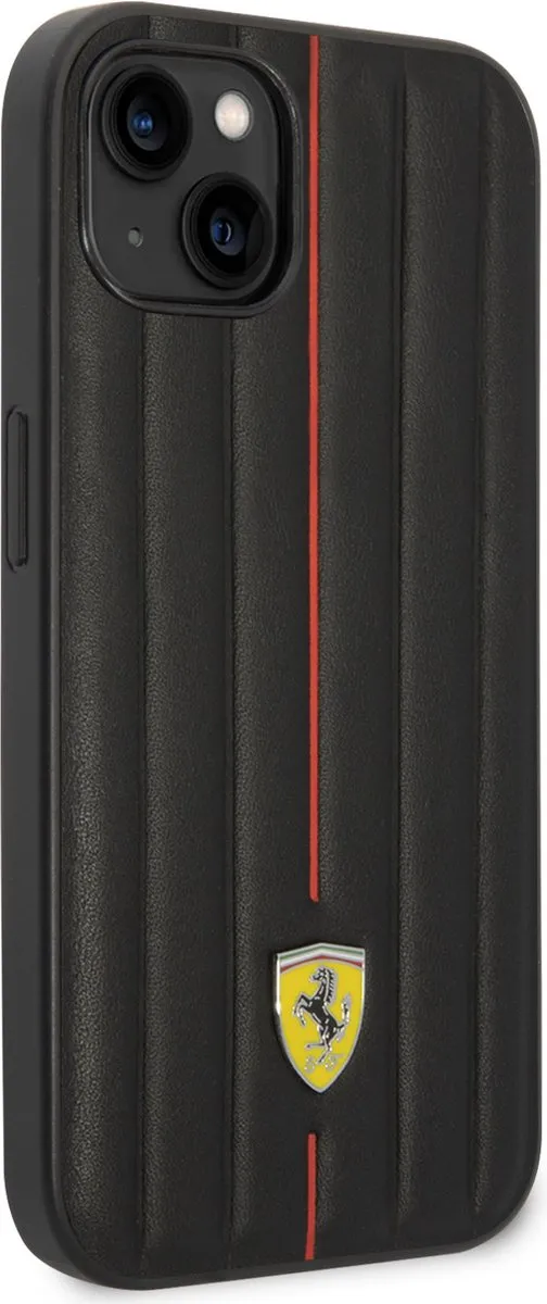 Ferrari iPhone 14 Plus Hardcover - 3666339062330 - Zwart Hot Stamp Red Line - afbeelding 6 van 6