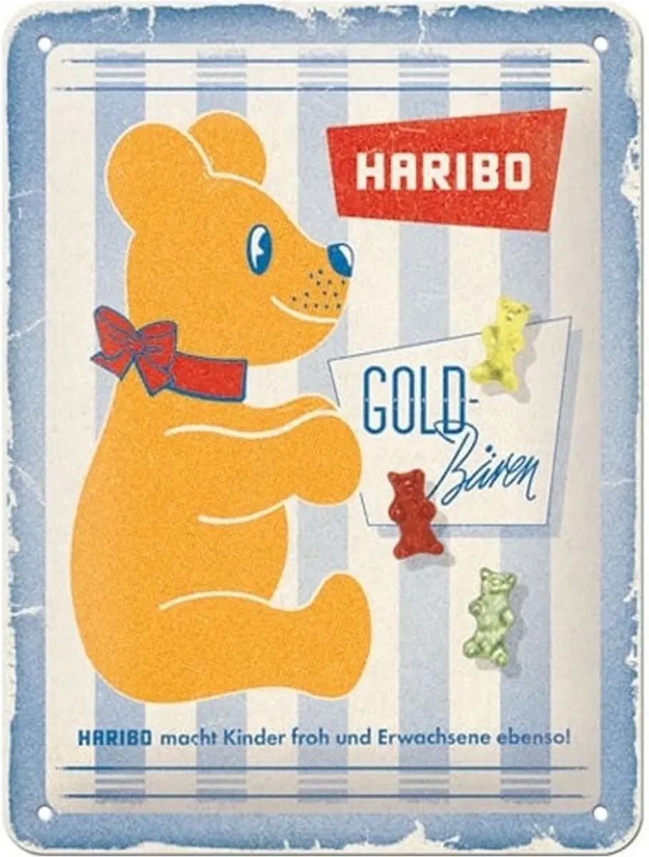 Metaal Bord 15 x 20cm Haribo