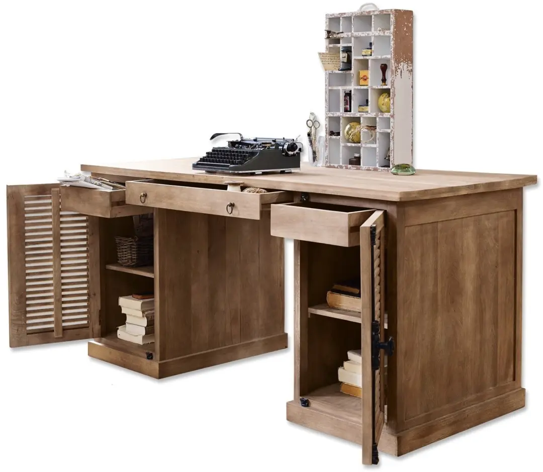 Loberon Woodmore Bureau - Antiekbruin - afbeelding 2 van 6