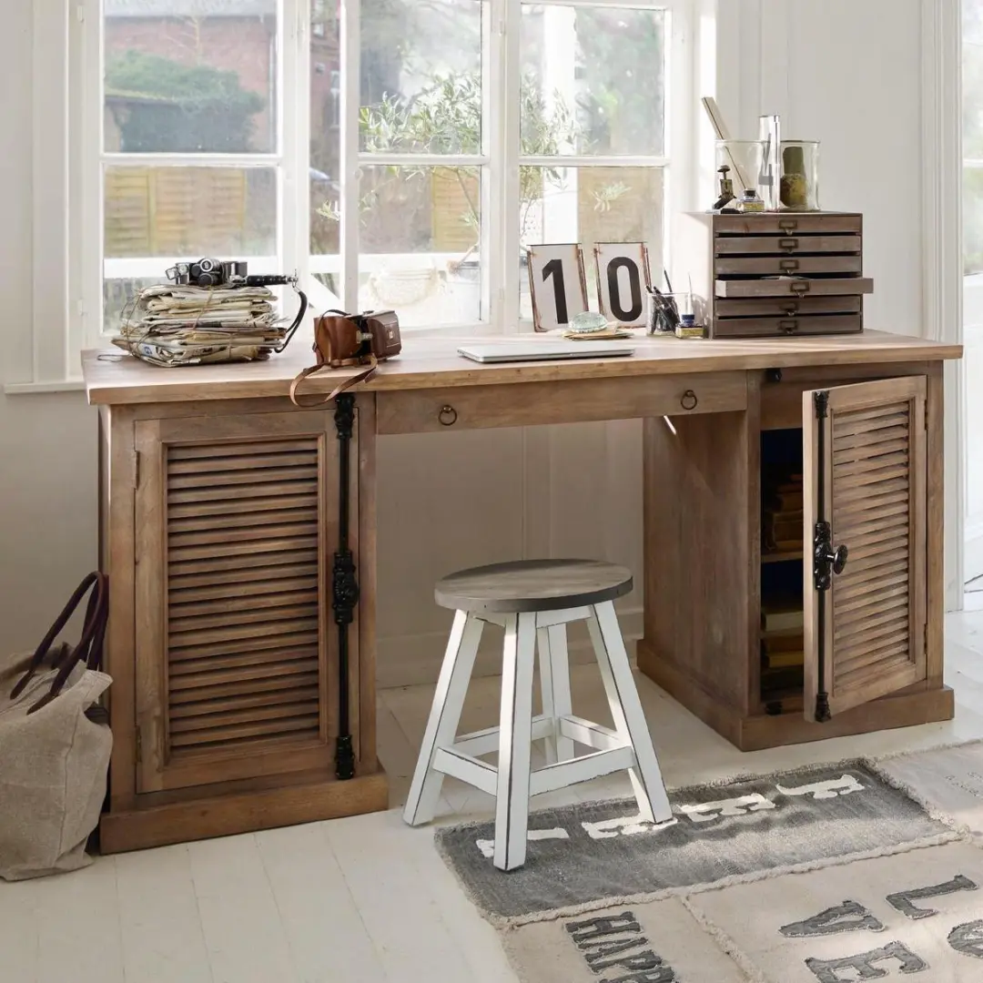 Loberon Woodmore Bureau - Antiekbruin - afbeelding 3 van 6