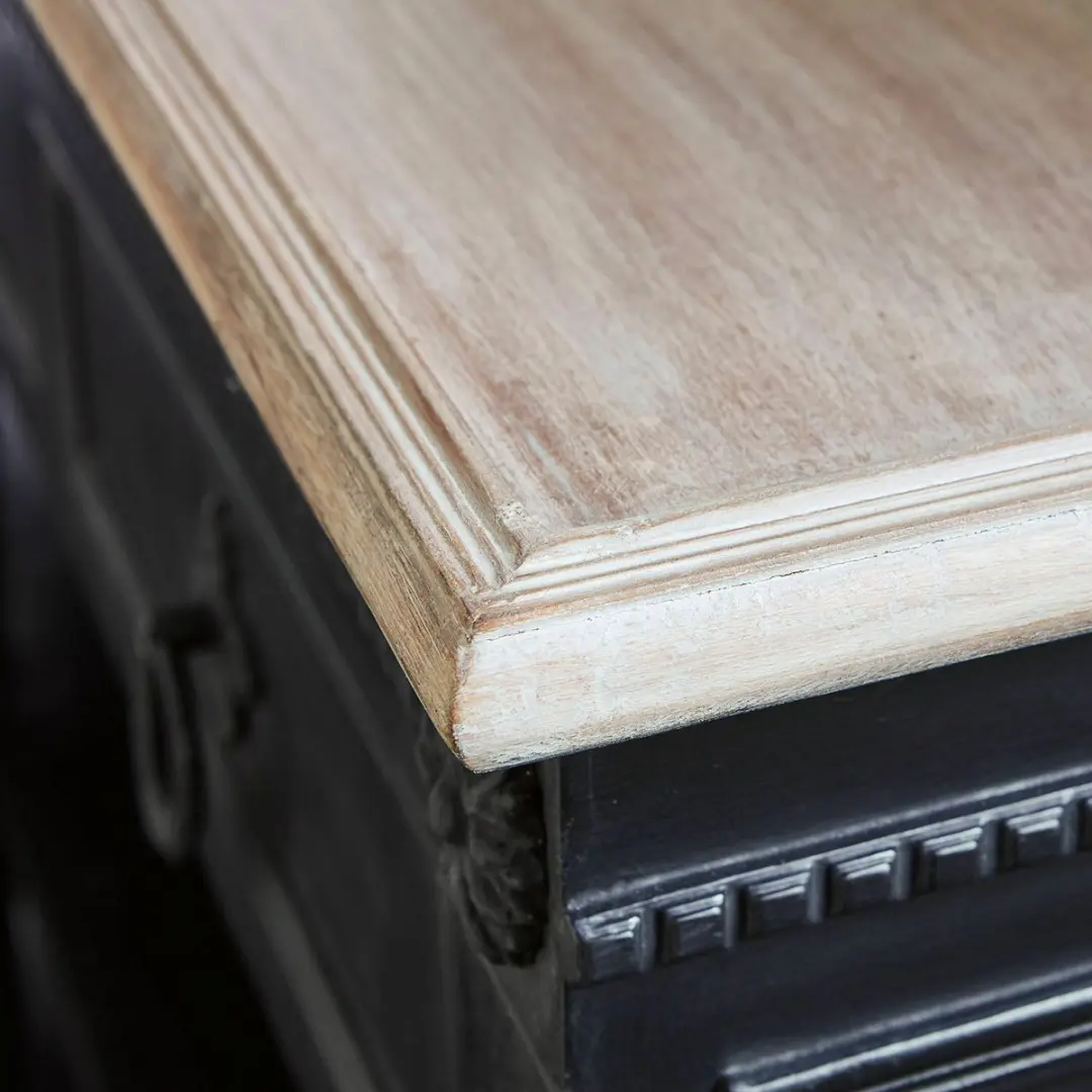 Loberon Sidetable Riviéres - Zwart/Bruin - afbeelding 5 van 6