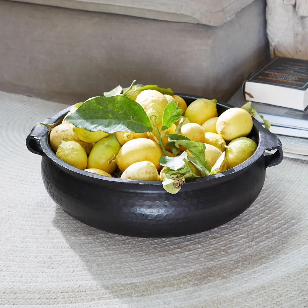 Loberon Schaal Navid - 40 cm - Zwart - afbeelding 3 van 3