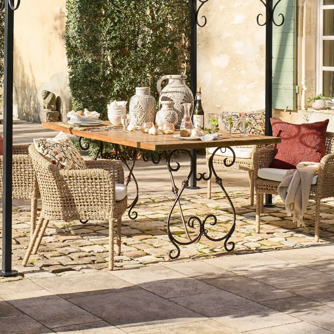 Loberon Delbridge Tafel - 6 Personen - Bruin - afbeelding 6 van 6