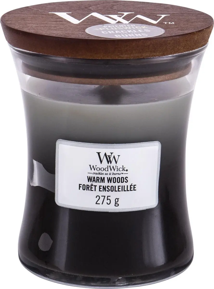 WoodWick Trilogy Warm Woods Geurkaars - 60 Branduren - afbeelding 2 van 2