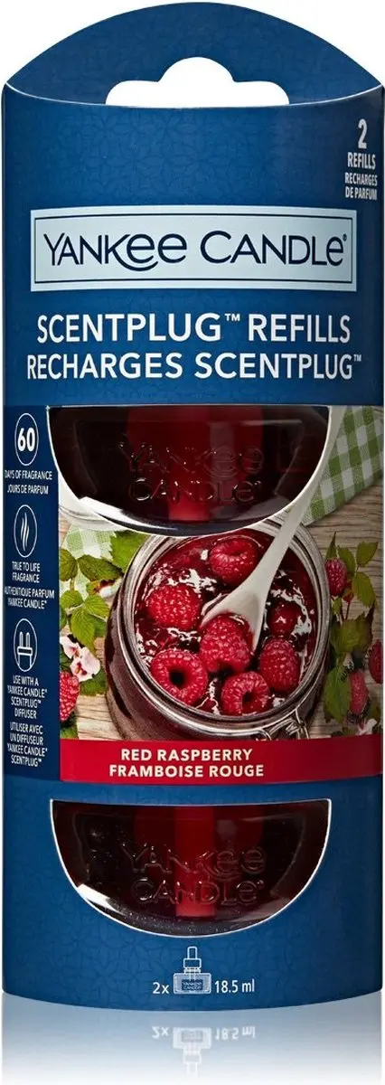 Yankee Candle Red Raspberry Elektrische Diffuser Navulling - 18.5ml - afbeelding 3 van 3