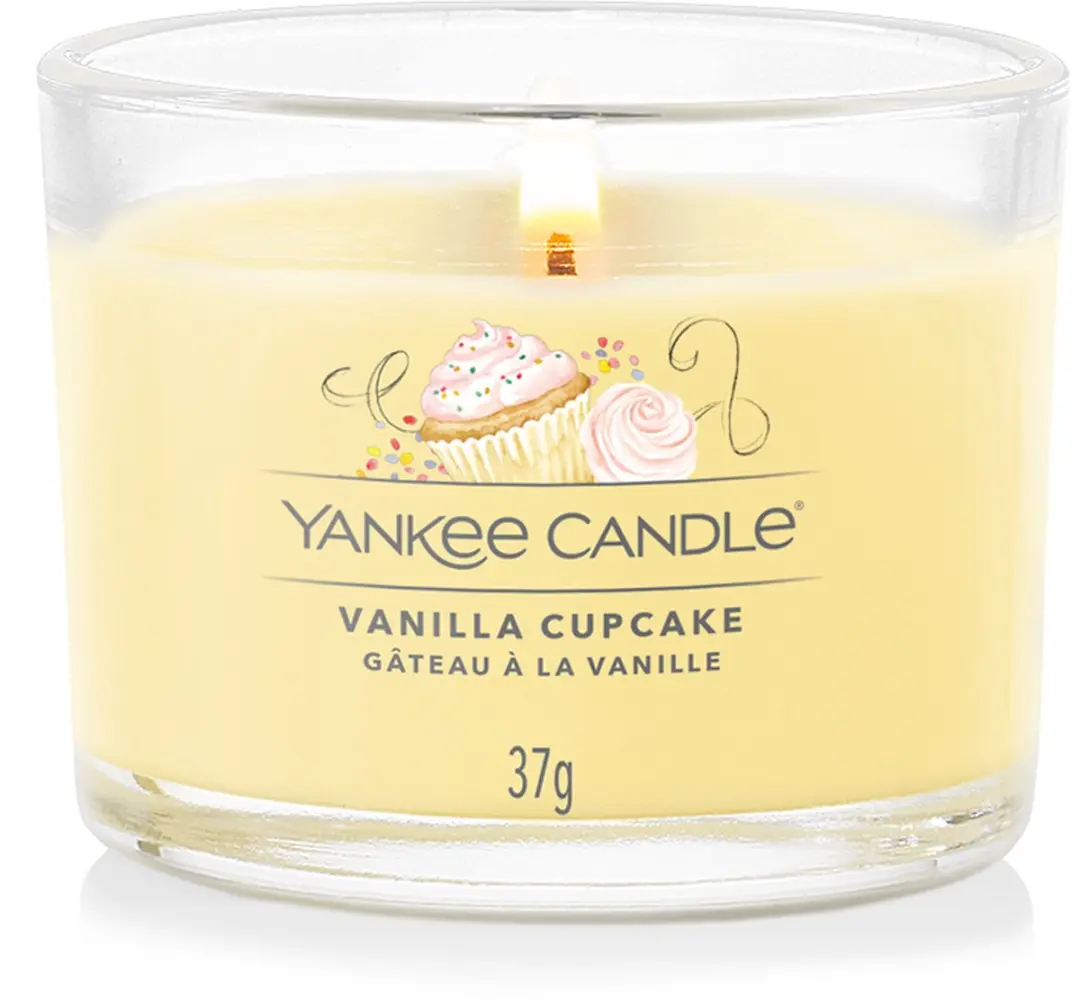 Yankee Candle Vanilla Cupcake Filled Votive - 10 Branduren - afbeelding 3 van 3