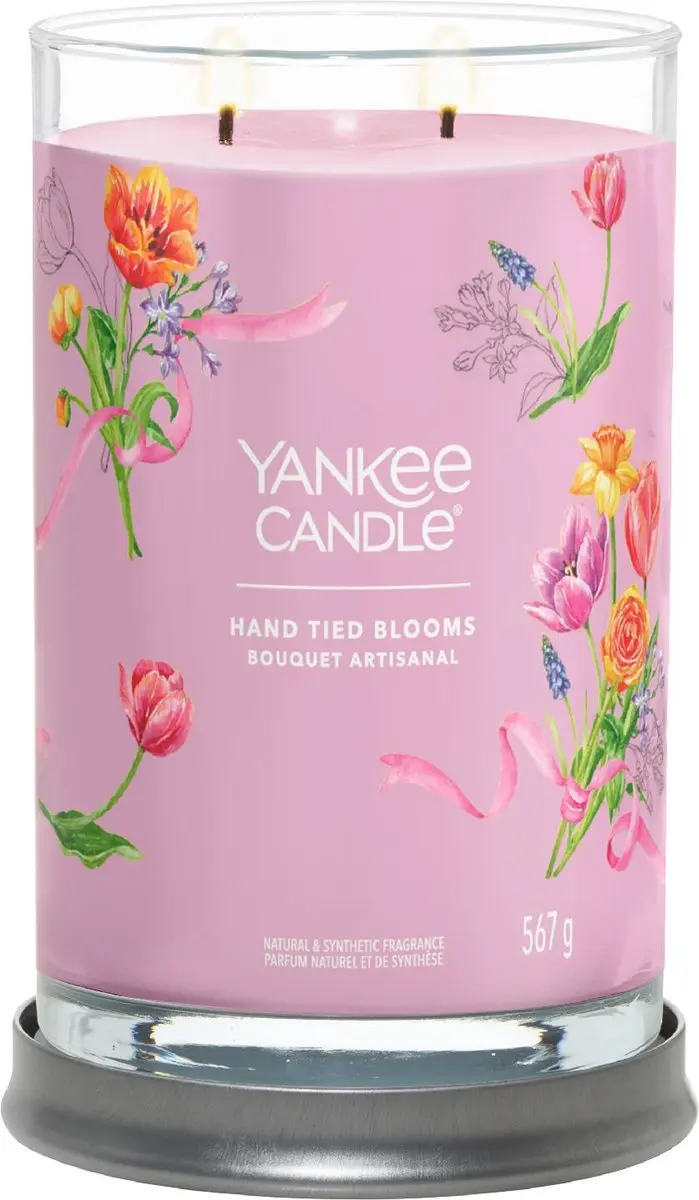 Yankee Candle Hand Tied Blooms Geurkaars - Roze - afbeelding 4 van 6