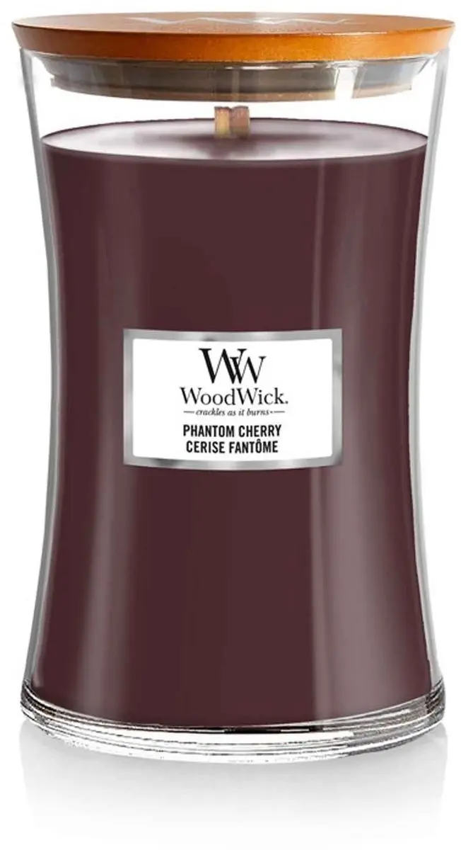 WoodWick Phantom Cherry Geurkaars - 130 Branduren - afbeelding 3 van 3