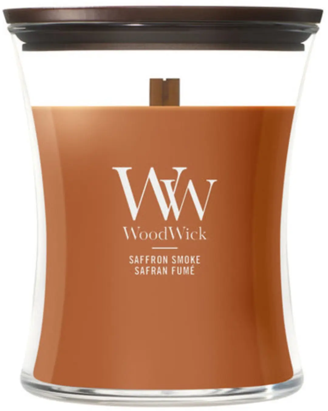 WoodWick Saffron Smoke Medium Geurkaars 60 uur - afbeelding 6 van 6