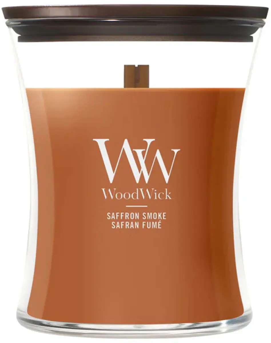 WoodWick Saffron Smoke Medium Geurkaars 60 uur