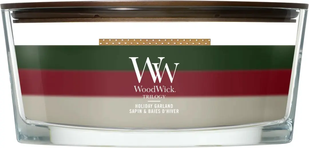 WoodWick Trilogy Holiday Garland Ellipse Geurkaars