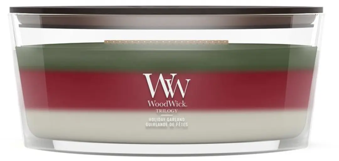 WoodWick Trilogy Holiday Garland Ellipse Geurkaars - afbeelding 4 van 4