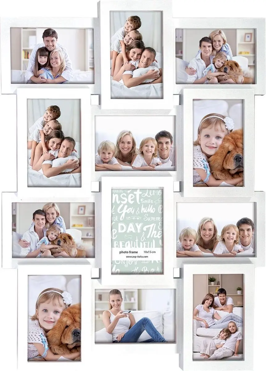 Zep Fotolijst PI01917 Wit - 12x 10x15cm - afbeelding 4 van 5