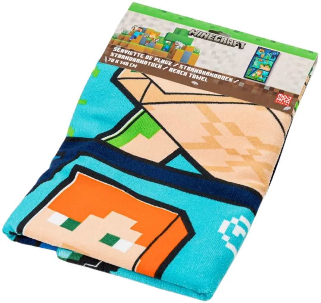 Minecraft Explore Strandlaken 70x140cm - Multicolor - afbeelding 2 van 3