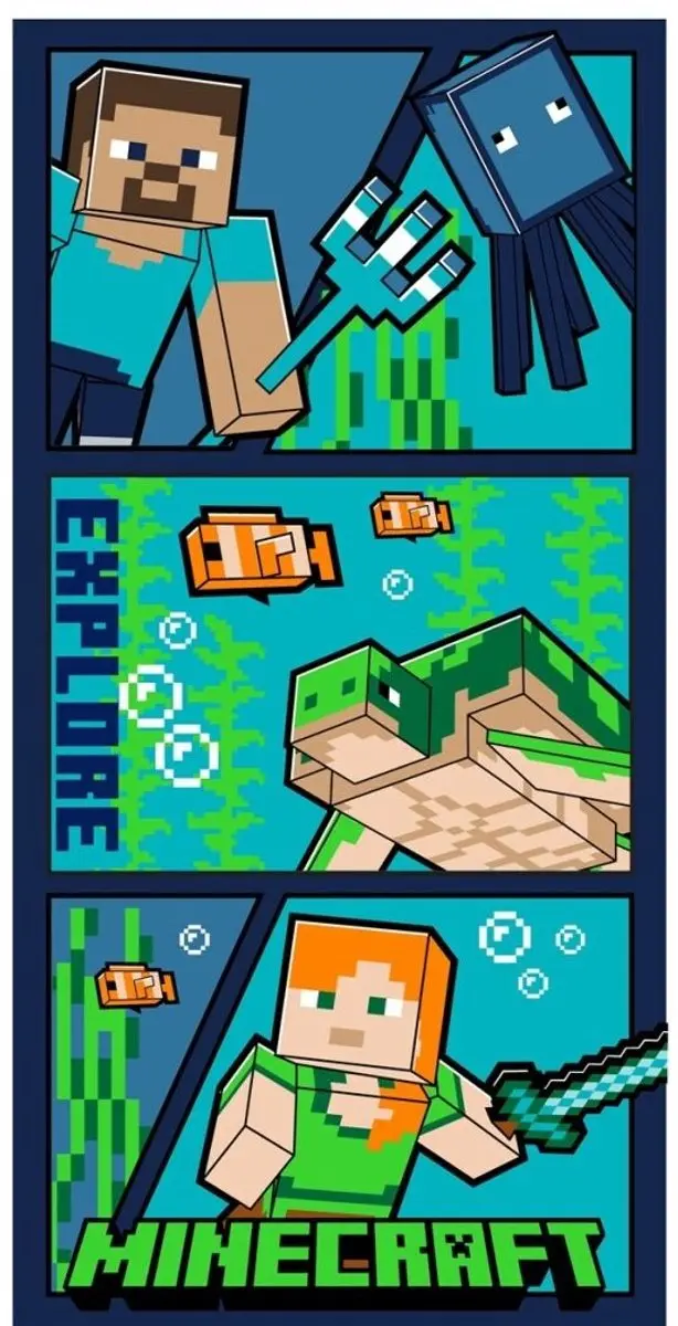 Minecraft Explore Strandlaken 70x140cm
