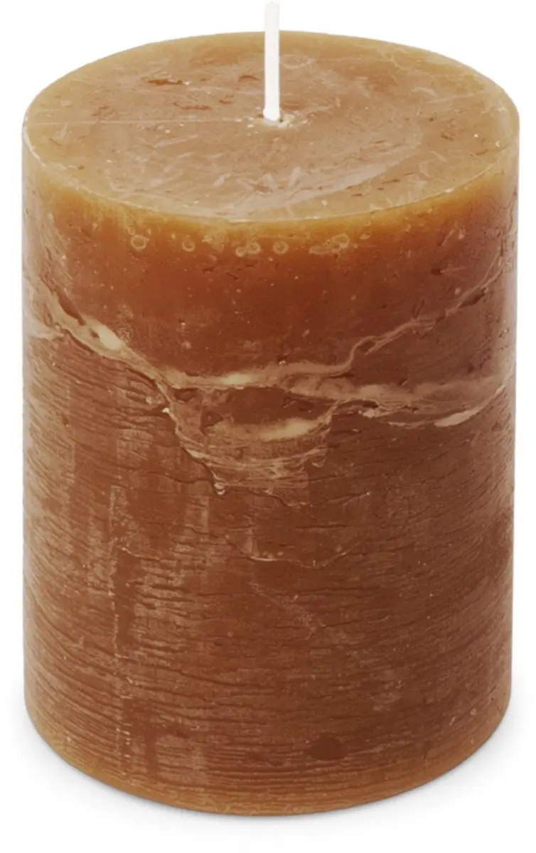Spaas Rustieke Stompkaars 80/110mm Cognac