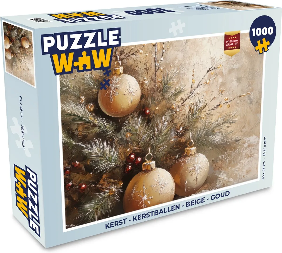 PuzzleWow Kerstballen Legpuzzel 1000 Stuks