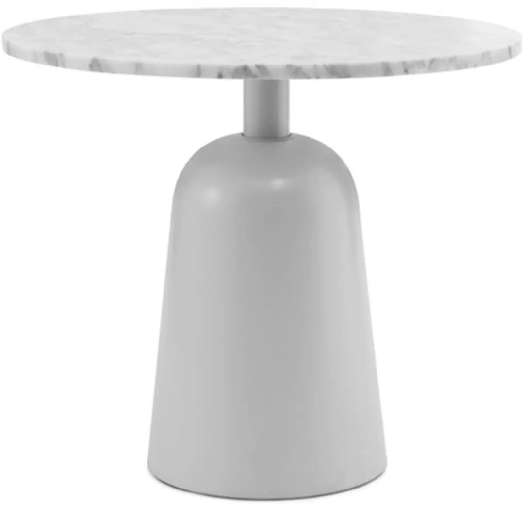 Normann Copenhagen Turn Table Marble Bijzettafel 55cm Wit - afbeelding 2 van 6