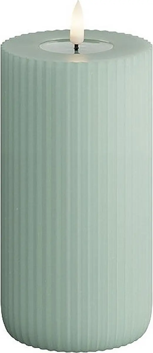 DeLuxe Homeart Kaars Groen RFR0026 7,5 x 15cm