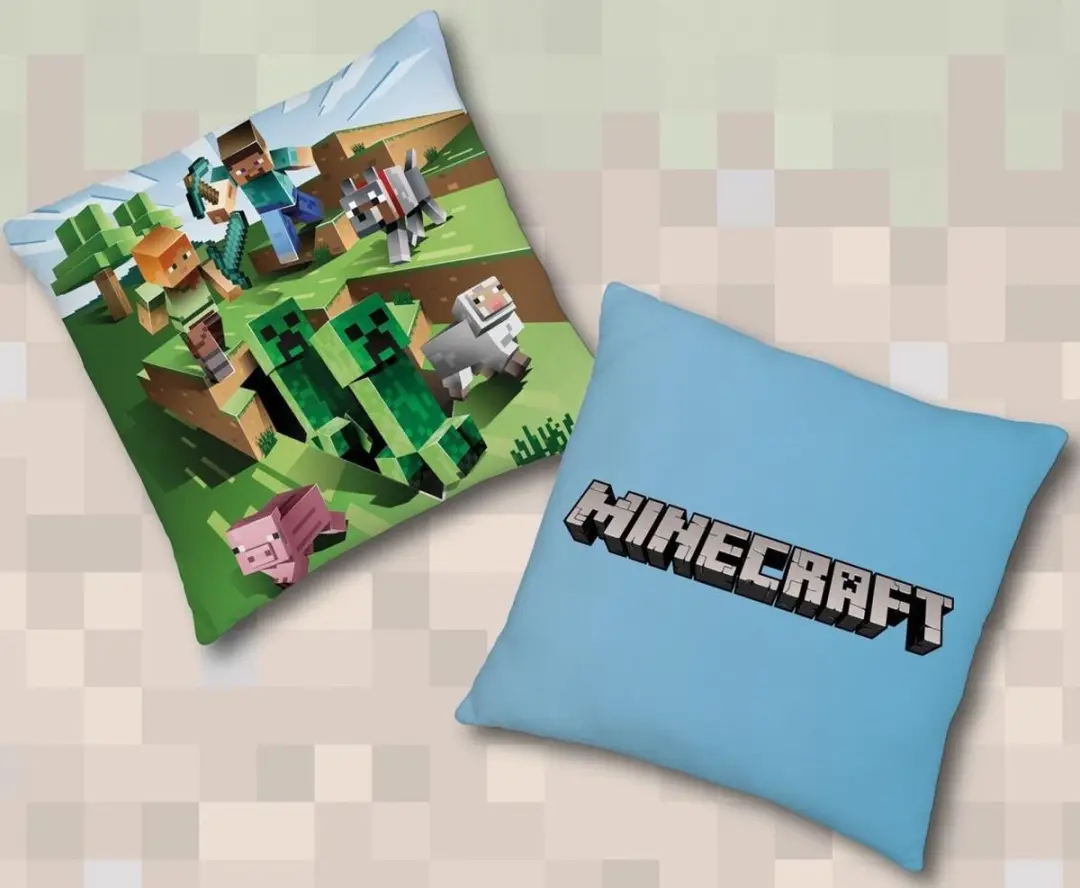 Minecraft Kussen Mobs 40x40cm - Multi - afbeelding 2 van 2