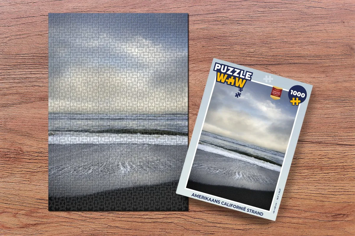 PuzzleWow Legpuzzel Amerikaans Californië Strand 1000 Stuks - Multicolor