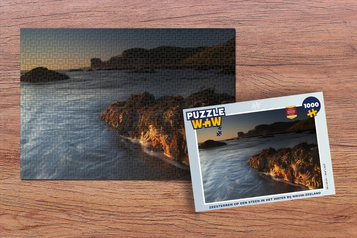 PuzzleWow Legpuzzel Zeesterren Nieuw-Zeeland 1000 Stuks - Multicolor