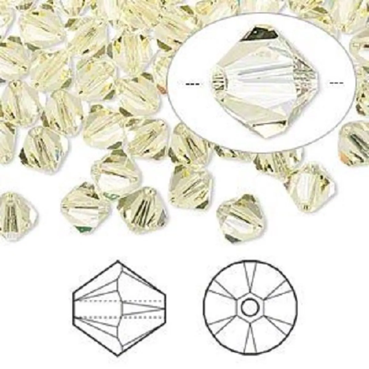 Swarovski Xilion Bicone 6mm Jonquil