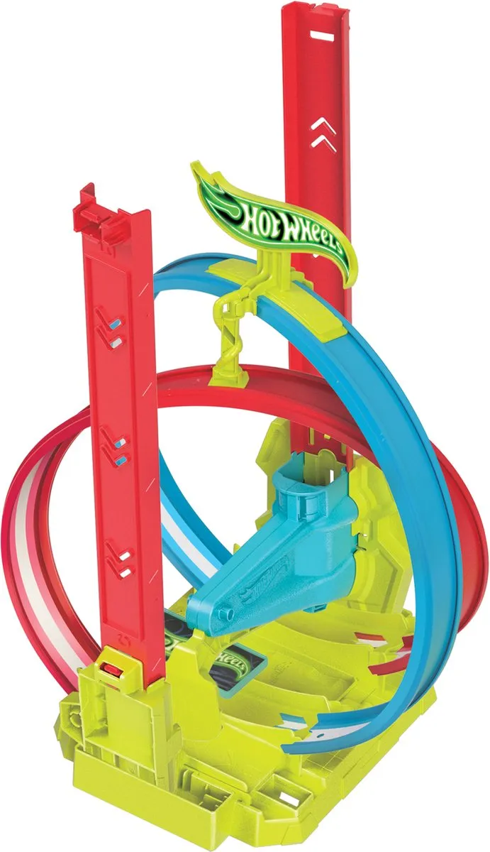 Hot Wheels Neon Snelheidsduivels Baanset HPC05 - Laserstunt Botsbaan