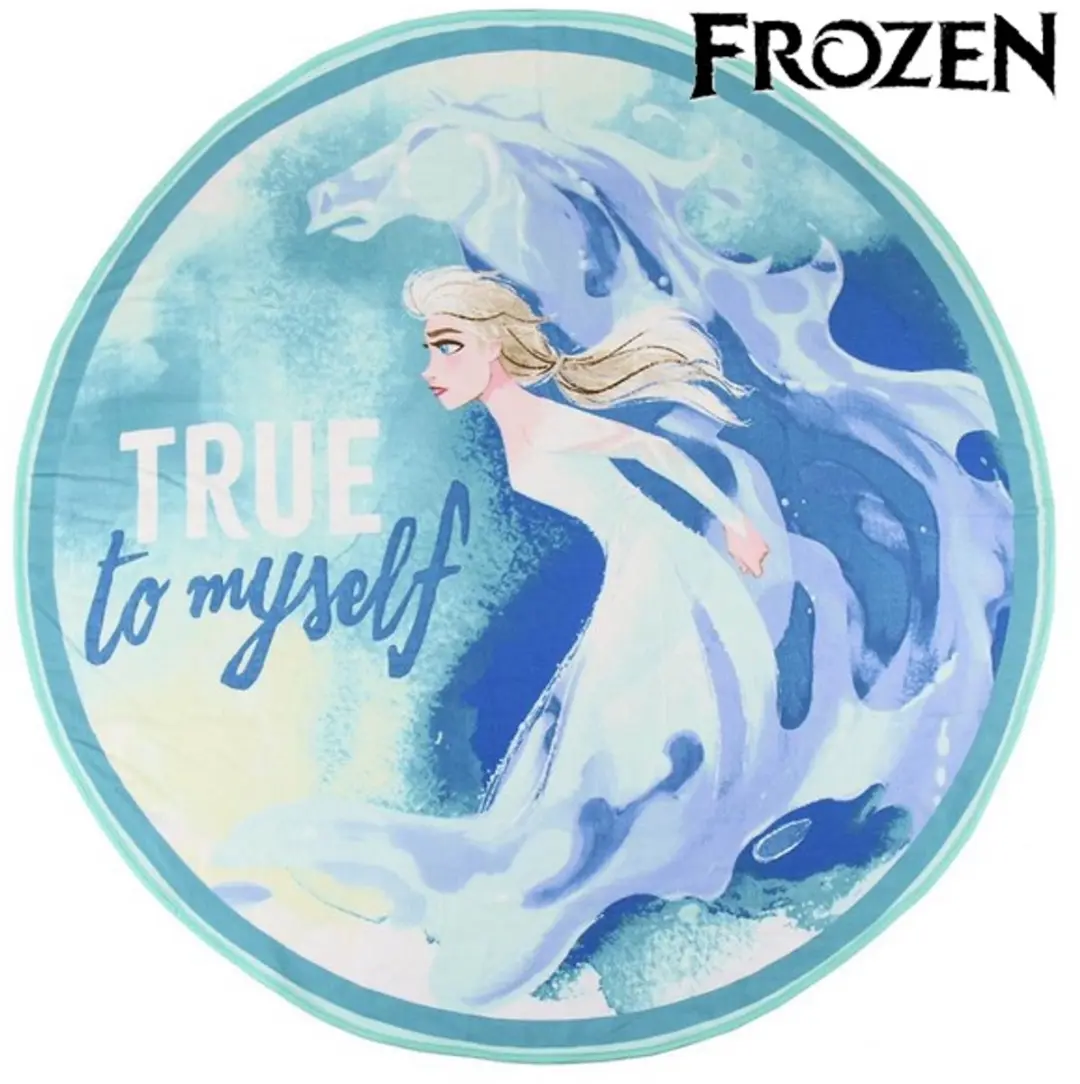 Disney Frozen Ronde Strandlaken 130cm - Multicolor - afbeelding 2 van 2