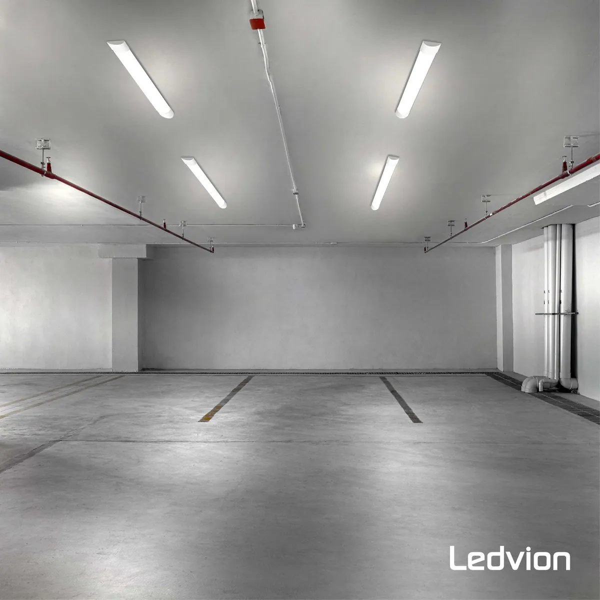 LEDVION LED Batten 120cm 30W 6500K - Wit