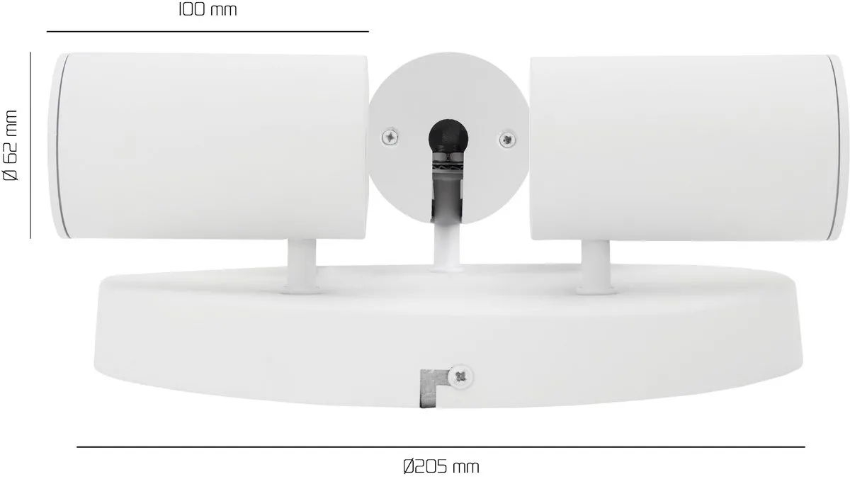 LEDVION LED Plafondspot 3x5W 6500K GU10 - Wit