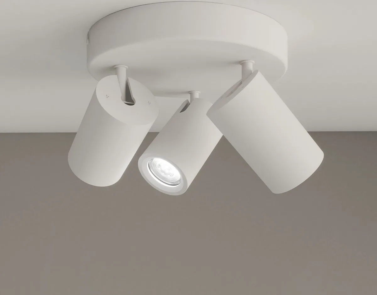 LEDVION LED Plafondspot 3x5W 6500K GU10 - Wit - afbeelding 6 van 6