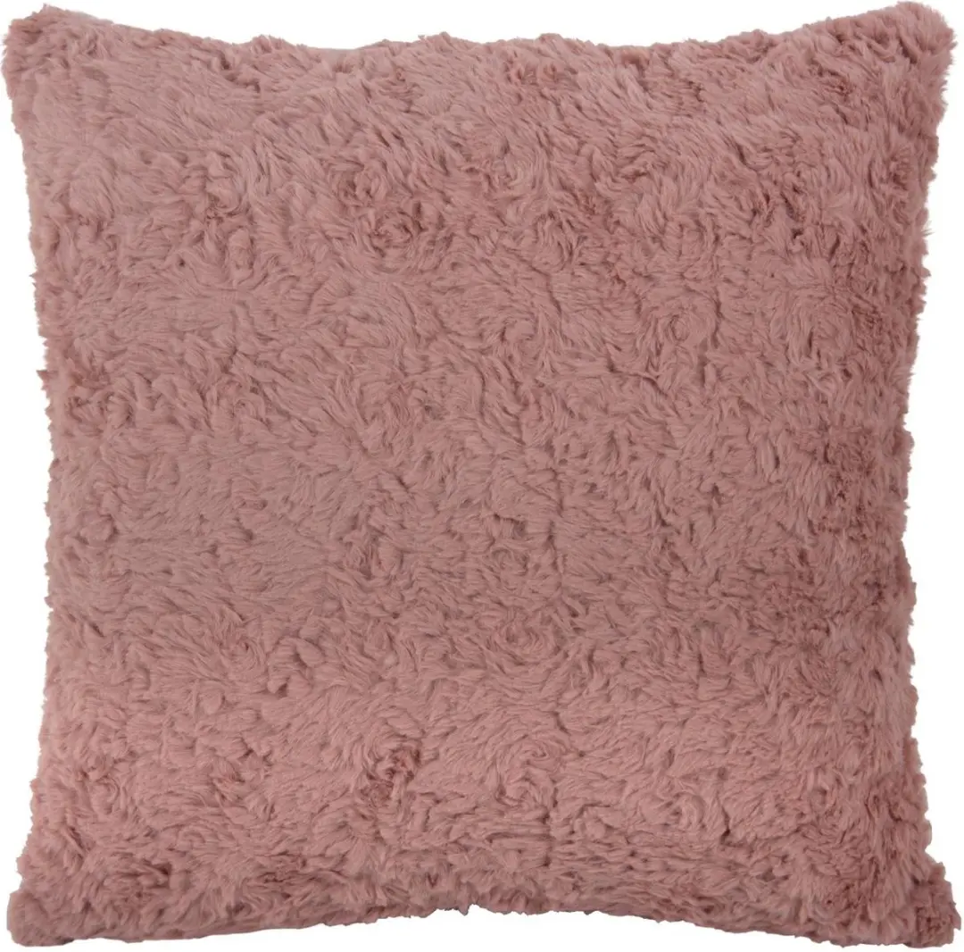 Present Time Tierno Furry Sierkussen Roze 45x45cm