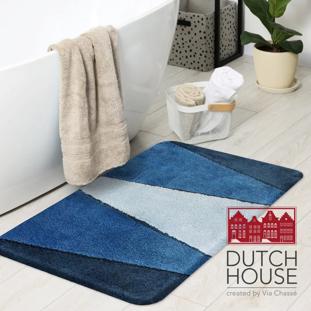 Dutch House Dijon Badmat 60x90cm Blauw