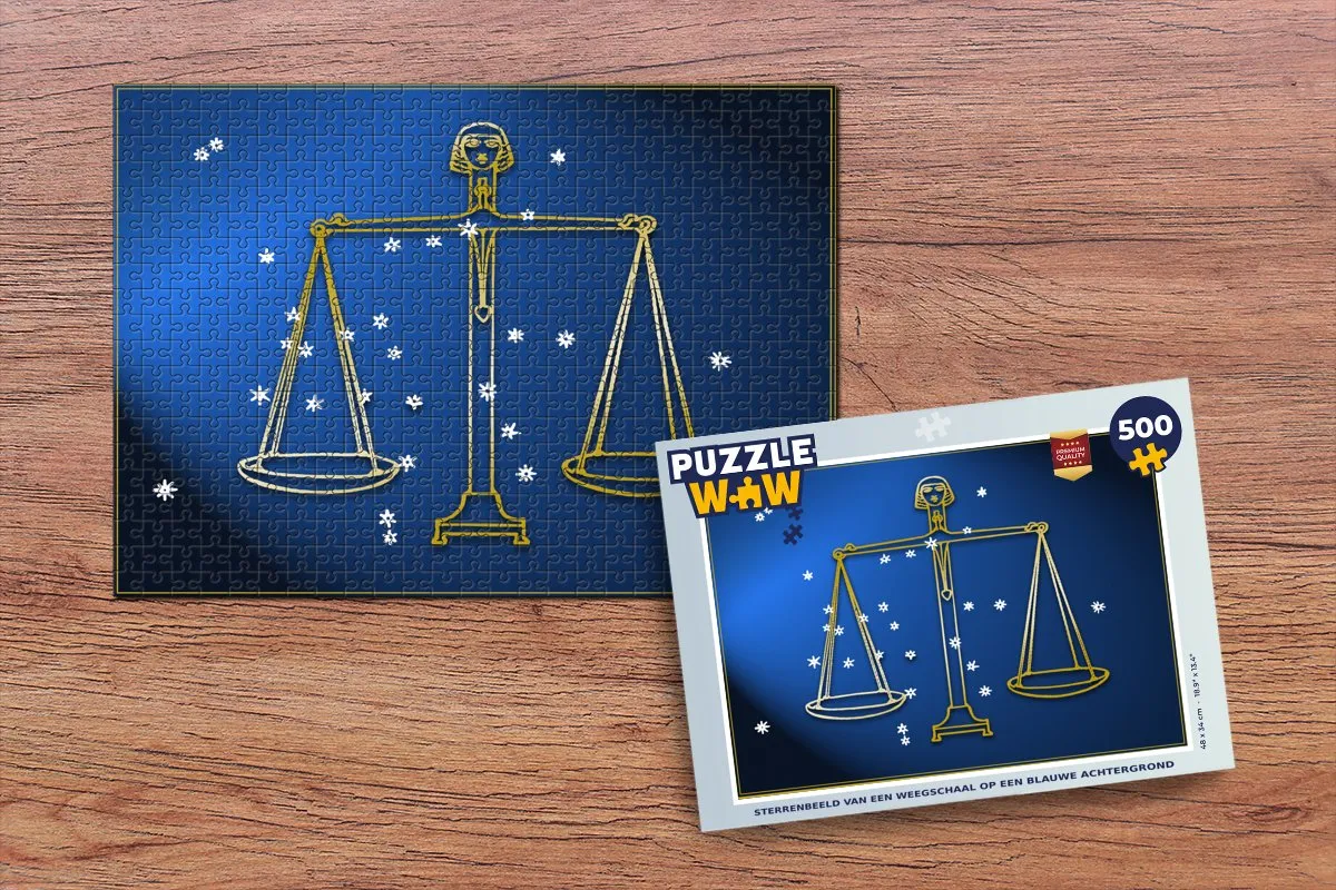 PuzzleWow Sterrenbeeld Weegschaal Legpuzzel 500 Stuks