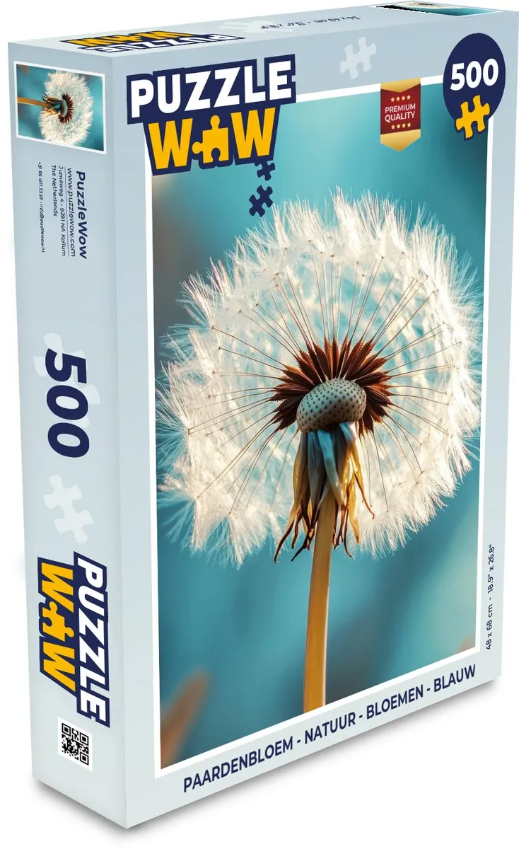 PuzzleWow Paardenbloem Legpuzzel 500 Stuks