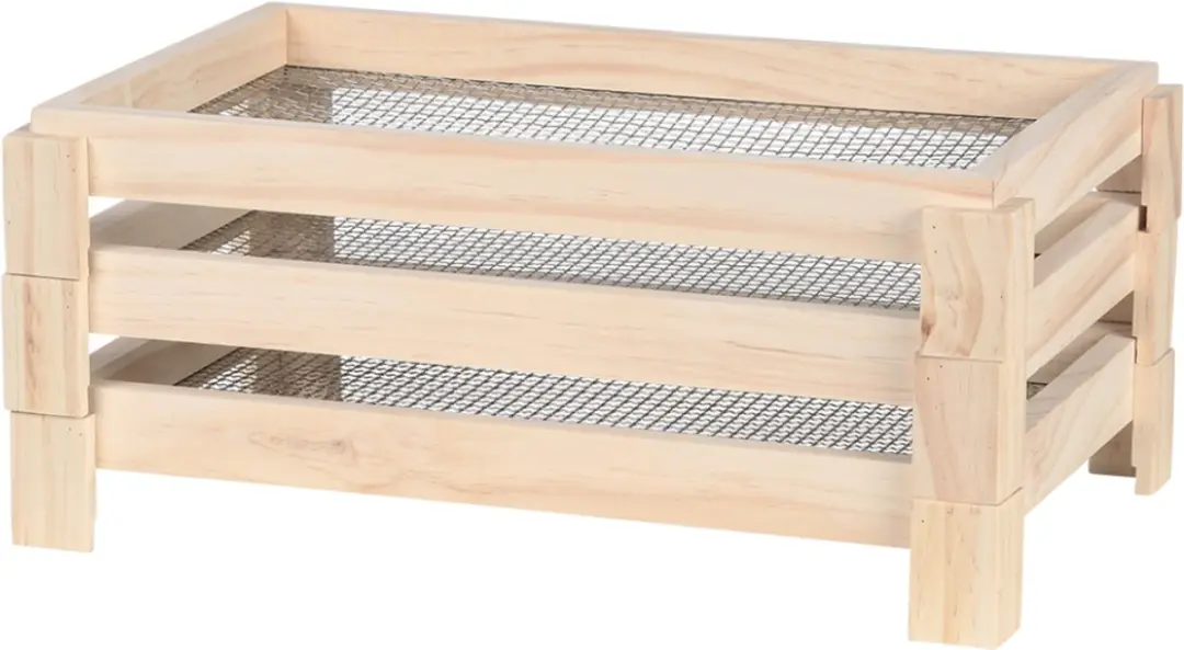 Esschert Design houten Bloemen- en kruidendroogrek L 36,8 x D 23,5 x H 16