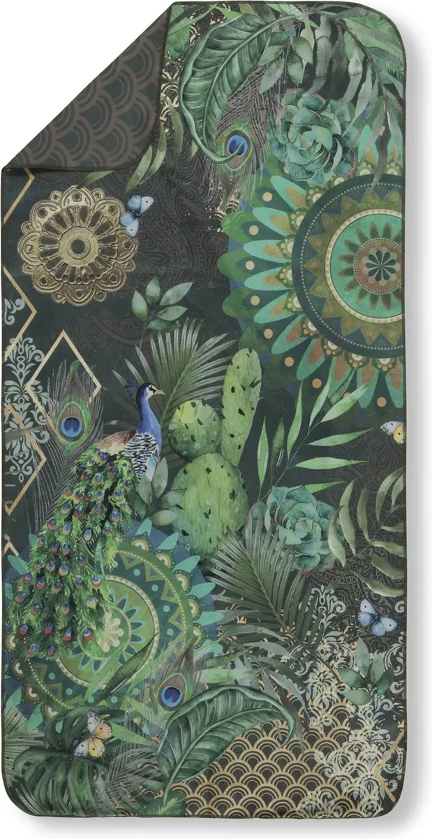 HIP Sporthanddoek "mandala's, cactussen en een pauw"