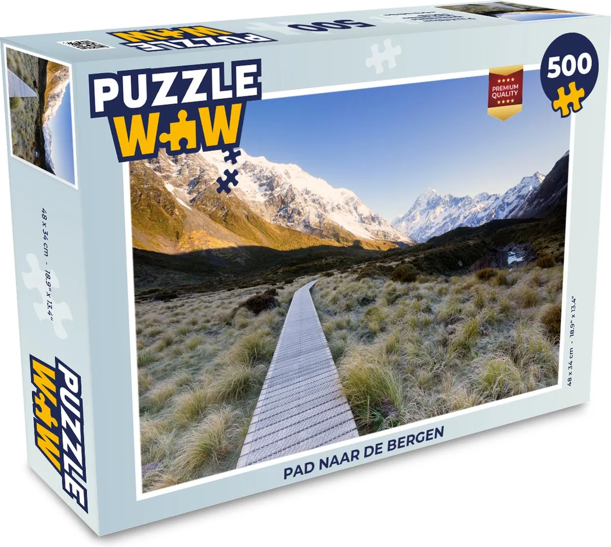 PuzzleWow Legpuzzel Pad naar de bergen 500 Stuks