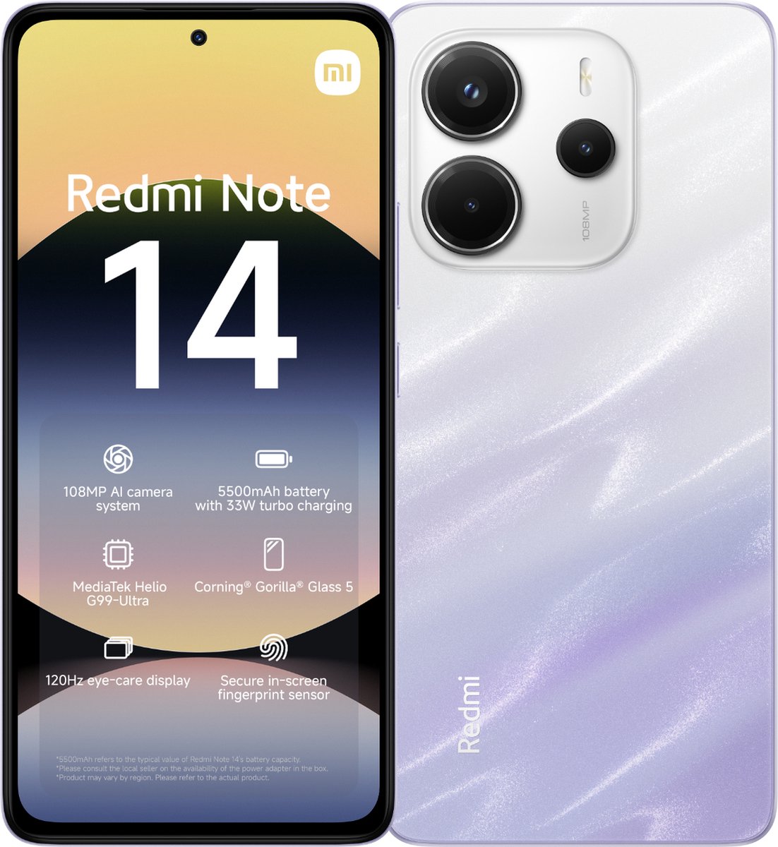 Xiaomi Redmi Note 14 - 8GB/256GB - Mist Paars